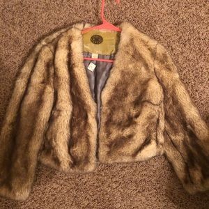 Faux fur jacket